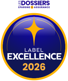 Label d'Excellence 2026, catégorie assurance vie, contrat CLER AGIPI, décerné par Les Dossiers de l'Épargne