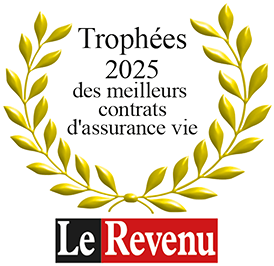 Trophée d'Or 2025 du meilleur contrat d'assurance vie proposé par une association, contrat CLER AGIPI, décerné par Le Revenu