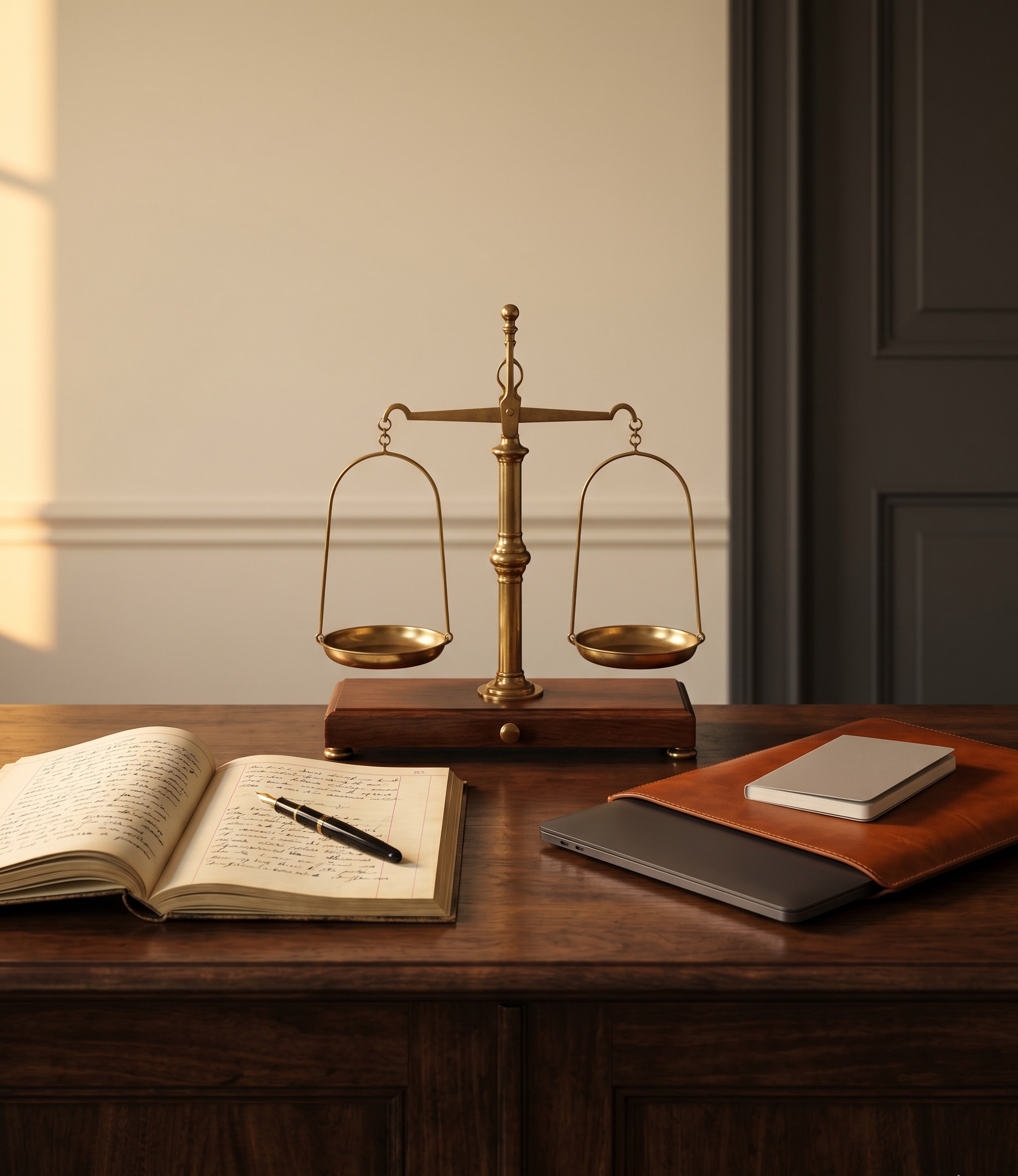 Balance de précision aux plateaux laitonnés, image symbolique de l'arbitrage entre rémunération et dividendes.